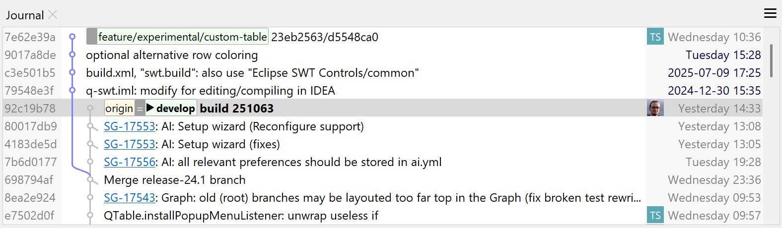 SmartGit's additional features including conflict solver, JIRA integration, and external tools for enhanced Git workflow automation.