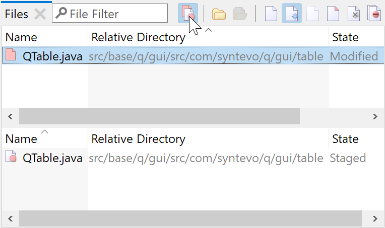 SmartGit 20.1 optional separate Working Tree and Index lists with auto-hide empty sections